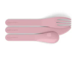Cubiertos Pocket Biodegradables Blush Vajilla Infantil|Comer Al Aire Libre