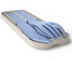 Cubiertos Pocket Biodegradables Azul Infinity Vajilla Infantil|Comer Al Aire Libre