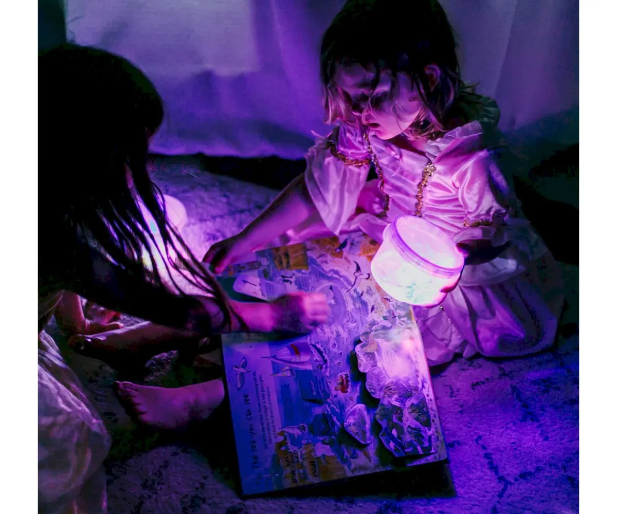 Juguetes Niños 3 Años^Glo Pals Cubos Iluminados Lumi Lila