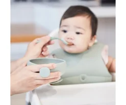 Vajilla Infantil^b.box Cuenco de Silicona con Tapa Sage