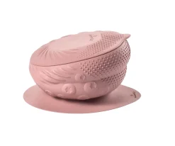 Vajilla Infantil^Miniware Cuenco de Silicona con Tapa y Ventosa Rasberry
