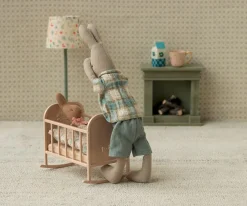 Casa De Muñecas De Madera^Maileg Cuna Metal My Light Pink