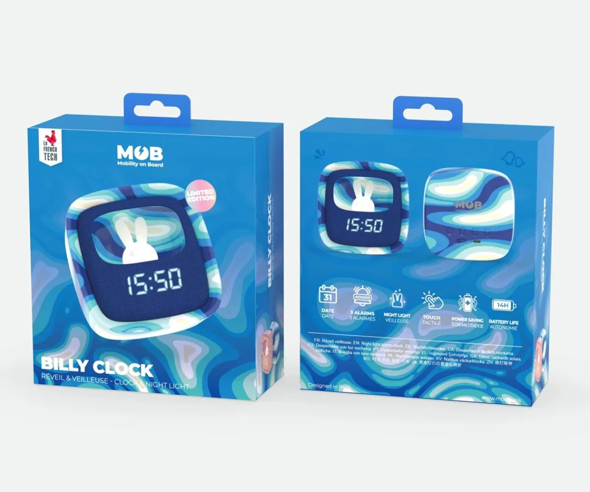 Juguetes Stem^MOB Despertador y Luz Nocturna Billy Blue Waves