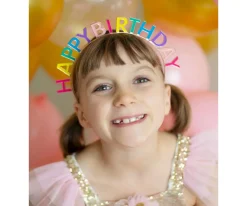 Disfraces Para Niños^Great Pretenders Diadema Happy Birthday MultiColor