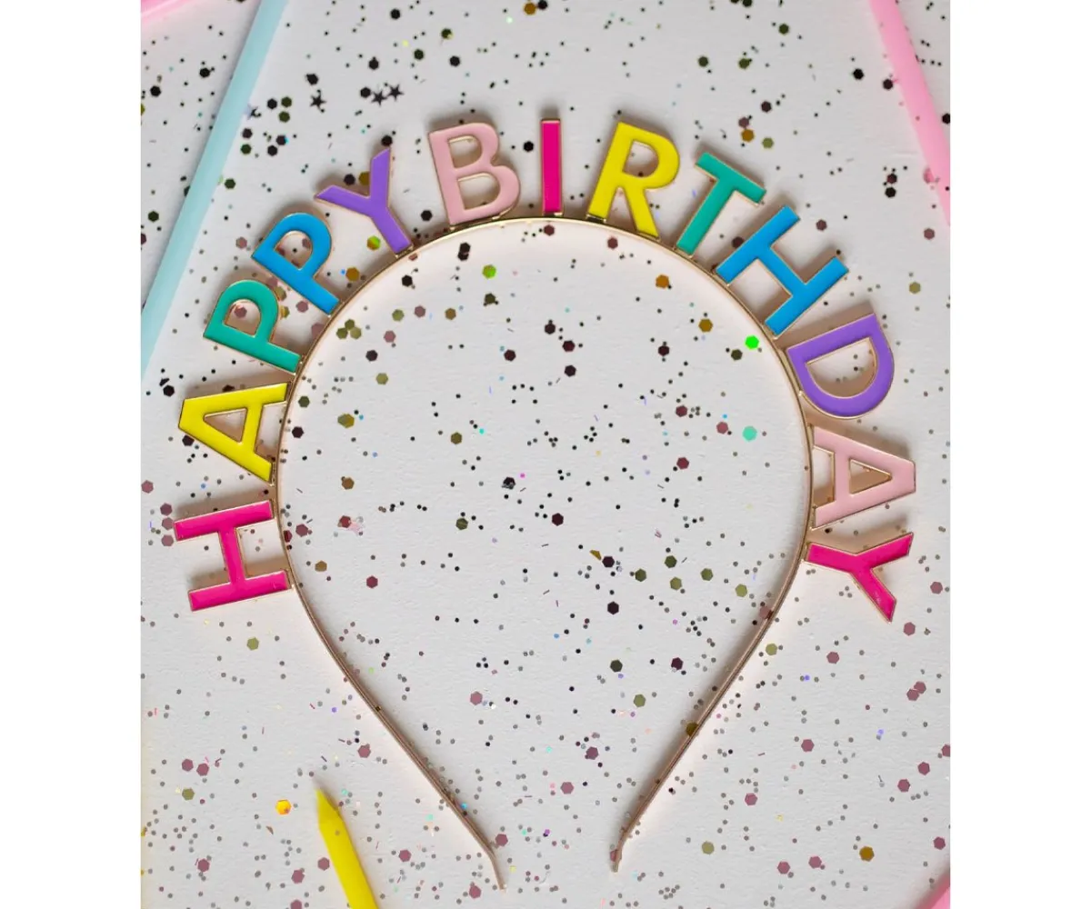Disfraces Para Niños^Great Pretenders Diadema Happy Birthday MultiColor