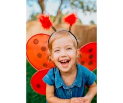 Disfraces Para Niños^Great Pretenders Disfraz Alas de Mariquita y Diadema 3 Años