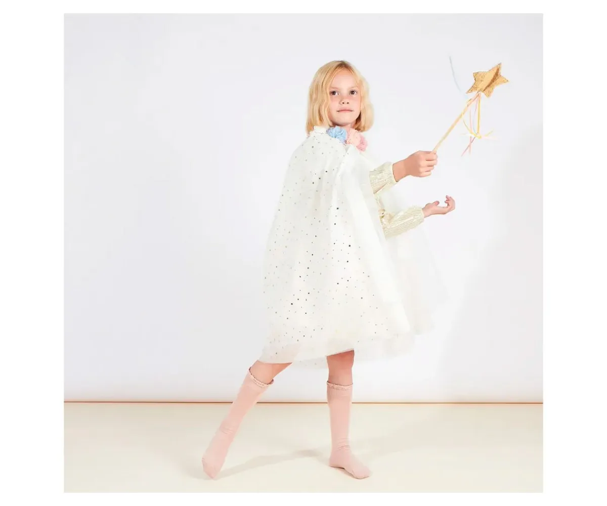 Disfraces Para Niños^Meri Meri Disfraz Capa con Cuello de Pompones y Varita 3-6años