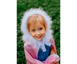 Disfraces Para Niños^Great Pretenders Disfraz Capa Purpurina Rosa 4-6 Años