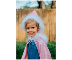 Disfraces Para Niños^Great Pretenders Disfraz Capa Purpurina Rosa 4-6 Años