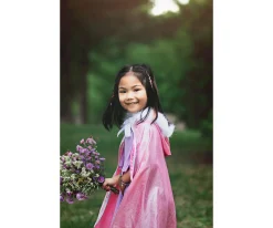 Disfraces Para Niños^Great Pretenders Disfraz Capa Purpurina Rosa 4-6 Años