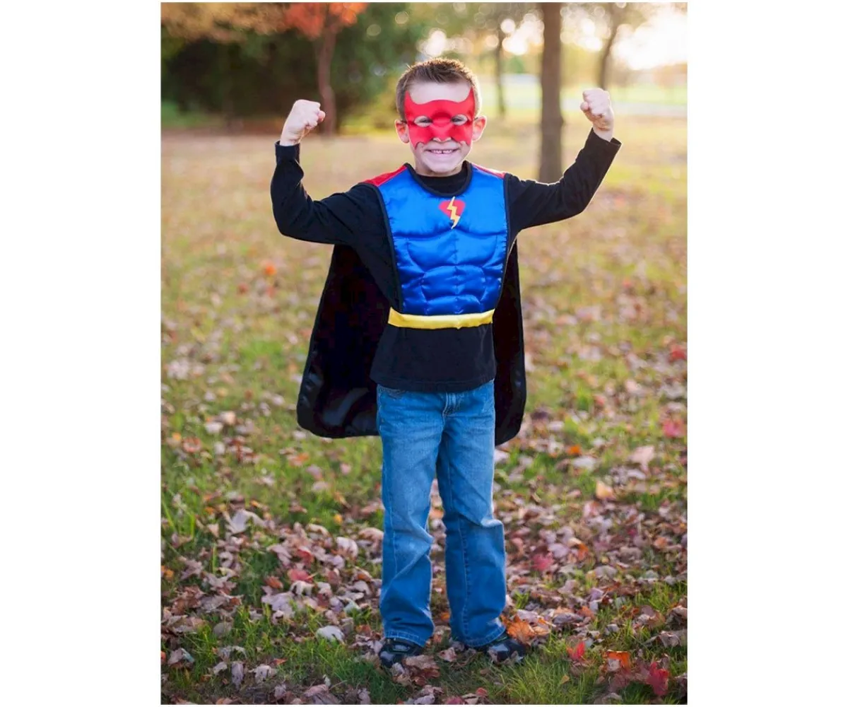 Disfraces Para Niños^Great Pretenders Disfraz Capa Reversible Superhéroe 4-6 años