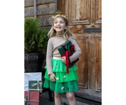 Disfraces Para Niños^Great Pretenders Disfraz Falda Tutú Infantil Rockin' Round The Christmas Tree Talla 4-6 años