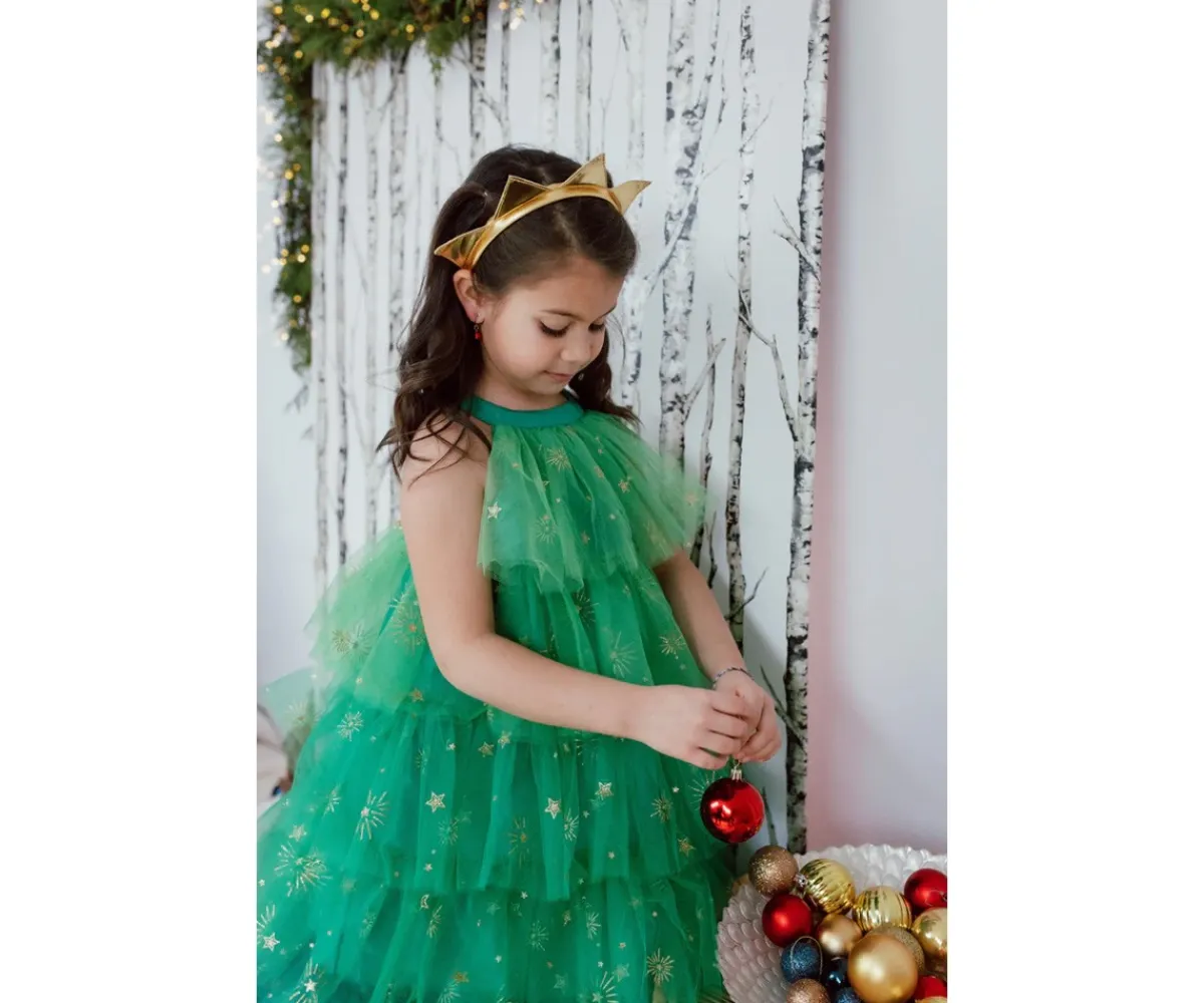 Disfraces Para Niños^Great Pretenders Disfraz Árbol de Navidad con Diadema Verde
