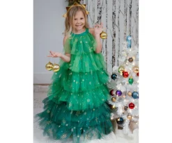 Disfraces Para Niños^Great Pretenders Disfraz Árbol de Navidad con Diadema Verde