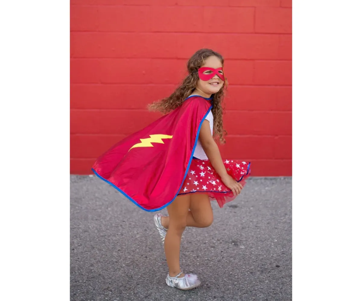 Disfraces Para Niños^Great Pretenders Disfraz Tutú Infantil Superhero, Capa y Antifaz 4-6 años