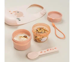 New Dispensador Doble S Tiny Farm Powder Fiambreras Infantiles|Cajas De Almuerzo