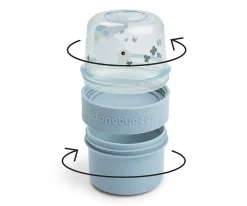 Fiambreras Infantiles^Done by Deer Dispensador Doble S Tiny Farm Blue