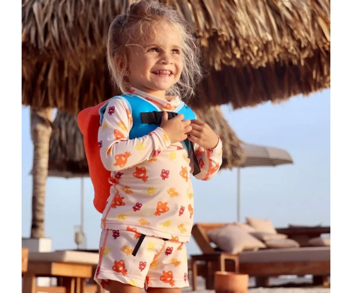 Chaleco Flotador Para Niños Y Bebes^Fibby Dispositivo para Nadar + Aplicación de Aprendizaje