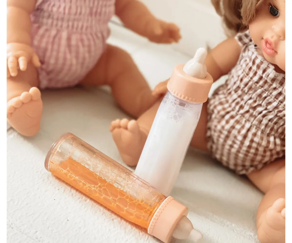 Accesorios Para Muñecas^Tiny Harlow Dúo de Biberones Mágicos Leche y Zumo de Frutas