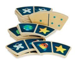 New Dominó Madera Espacio Niños Juguetes Para Niños De Un Año|Juguetes Para Niños De 18 Meses