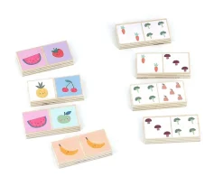 Sale Dominó Madera Frutas y verduras Niños Juguetes Para Niños De 18 Meses|Puzzles Para Niños