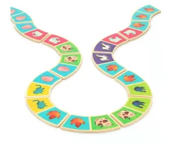 Hot Dominó Madera Granja Niños Puzzles Para Niños|Juguetes Para Niños De Un Año