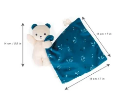 New Dou Dou Osito Douceur Azul Niños Peluches|Doudous