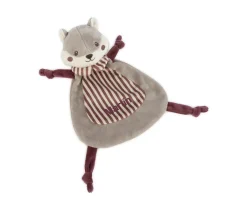 Juguetes Para Recién Nacidos^Pasito a Pasito Doudou Ardilla Cherry Rayas Personalizable