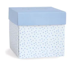 Outlet Doudou Conejito Azul Personalizable en Cajita Floral Doudous|Peluches