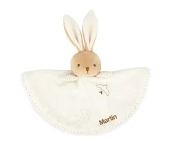 Doudous^kaloo Doudou Conejo Redondo Crema Personalizable