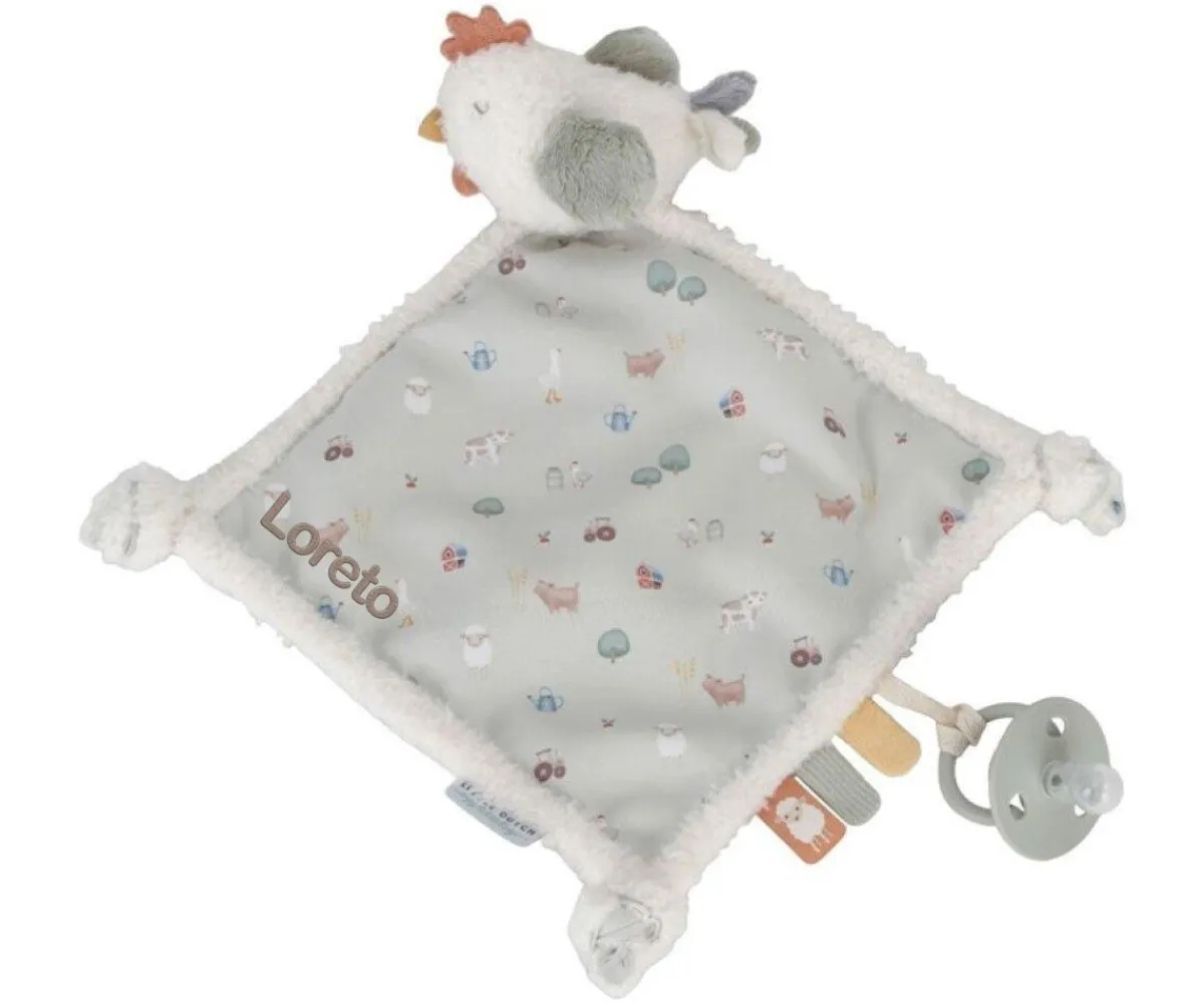Clearance Doudou Gallina Little Farm Personalizable Niños Juguetes Para Recién Nacidos|Doudous
