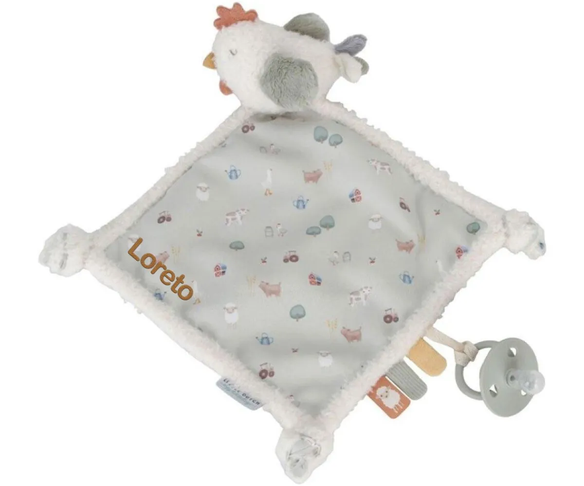 Clearance Doudou Gallina Little Farm Personalizable Niños Juguetes Para Recién Nacidos|Doudous