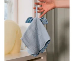Muselinas Bebé^Bibs Liberty Doudou Kangaroo Chamomile Lawn Baby Blue
