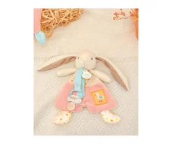 Hot Doudou Sujetachupetes Lapin Ciboulette Personalizable Doudous|Juguetes Para Recién Nacidos