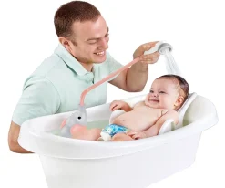 Juguetes Para Recién Nacidos^Yookidoo Ducha Bañera Elefante Rosa