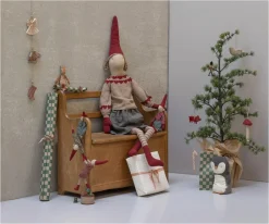 New Duende Pixy Chica Talla 6 con Falda y Suéter de Punto Adornos Y Decoración Navidad|Peluches