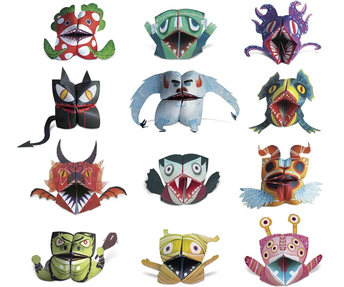 Discount Easy Origami Monstruos Niños Manualidades Para Niños|Juguetes Niños 7 Años