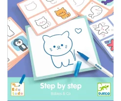 Juguetes Niños 4 Años^Djeco Eduludo Dibujar Paso a Paso Animales Bebés