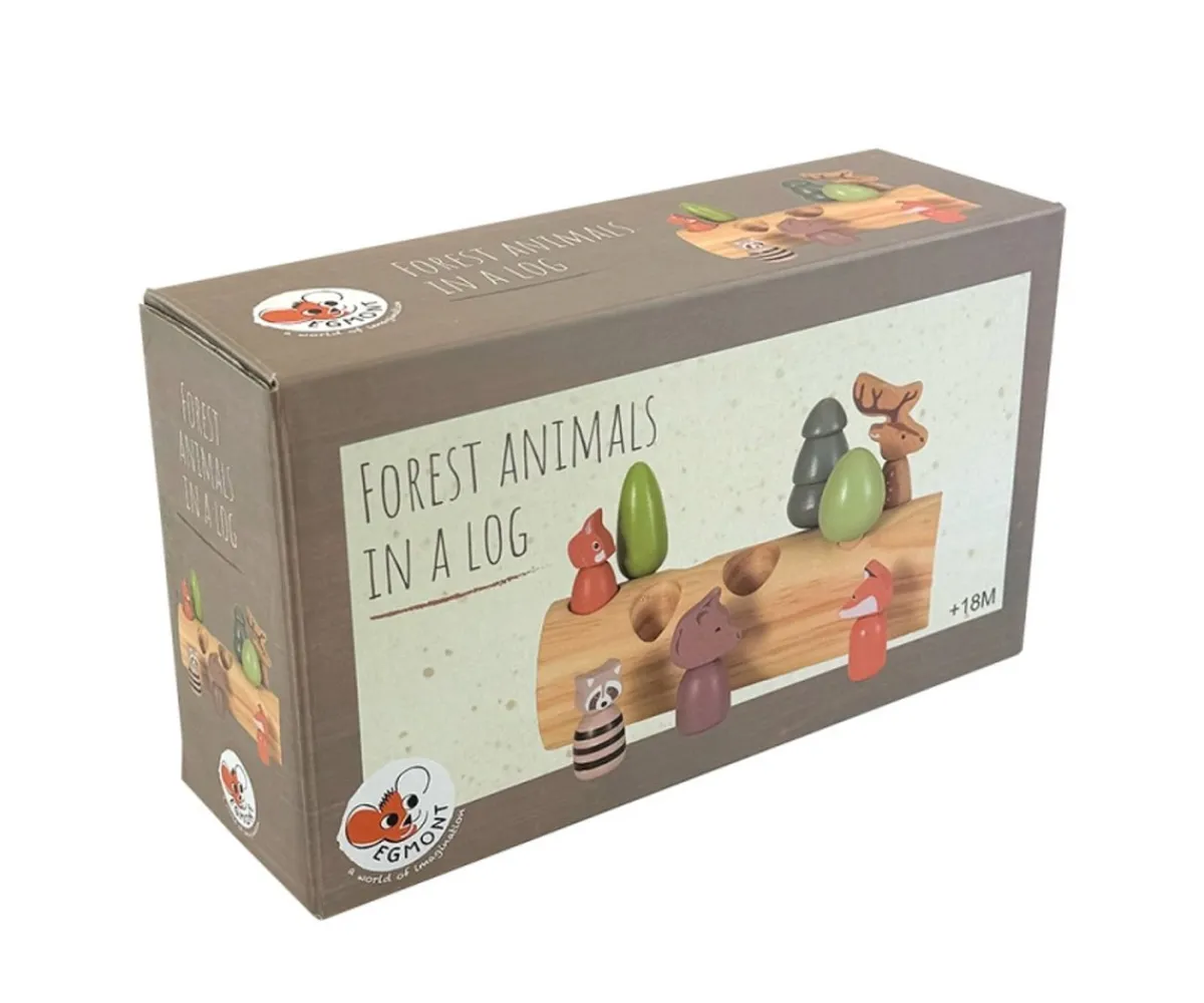 Juguetes Para Niños De 18 Meses^Egmont Encajable Tronco con Animales del Bosque