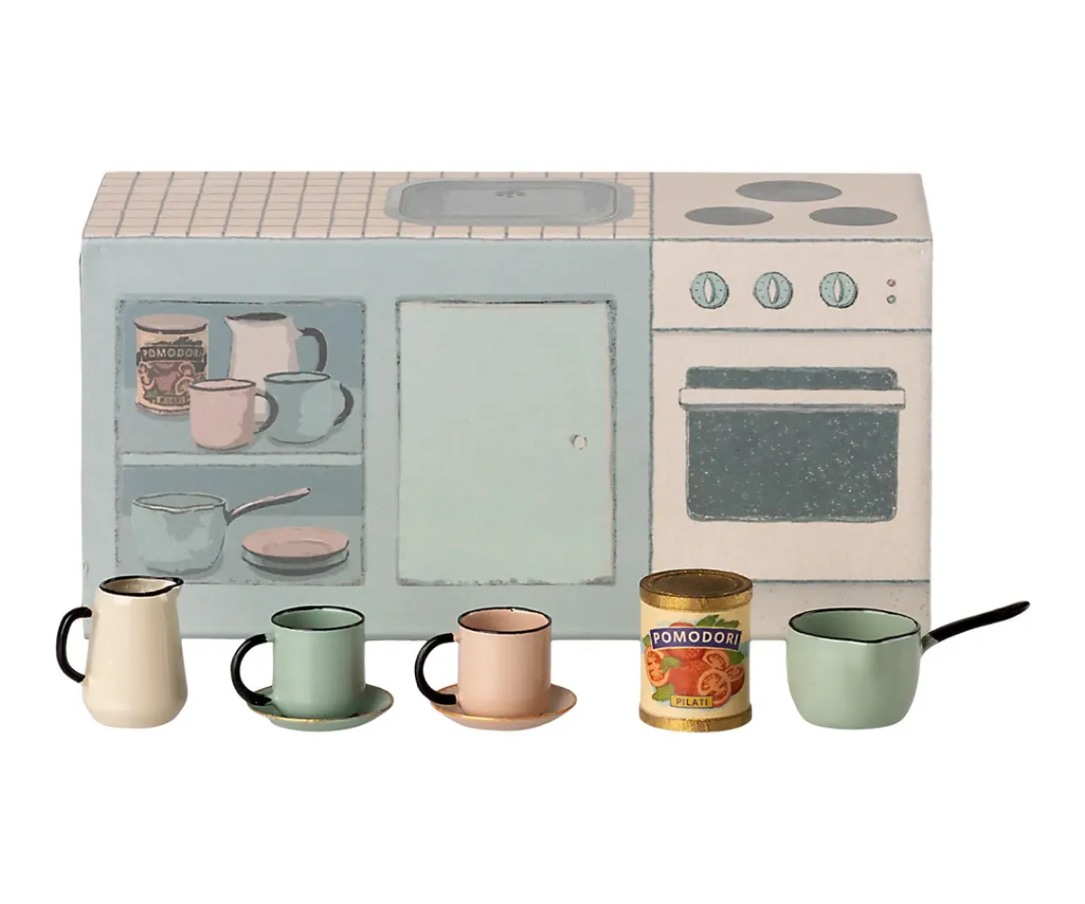 Casa De Muñecas De Madera^Maileg Encimera de Cocina Ratón