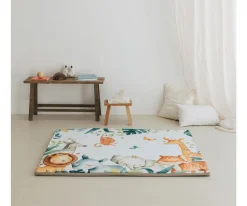 Best Enrollagateo Safari Maxi con Figuras Sensoriales, Espejo y Muñecos Alfombras Infantiles|Juguetes Para Recién Nacidos