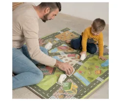 Sale Enrollagateo Simple Estampado City Niños Manta Actividades Bebé|Juguetes Para Recién Nacidos