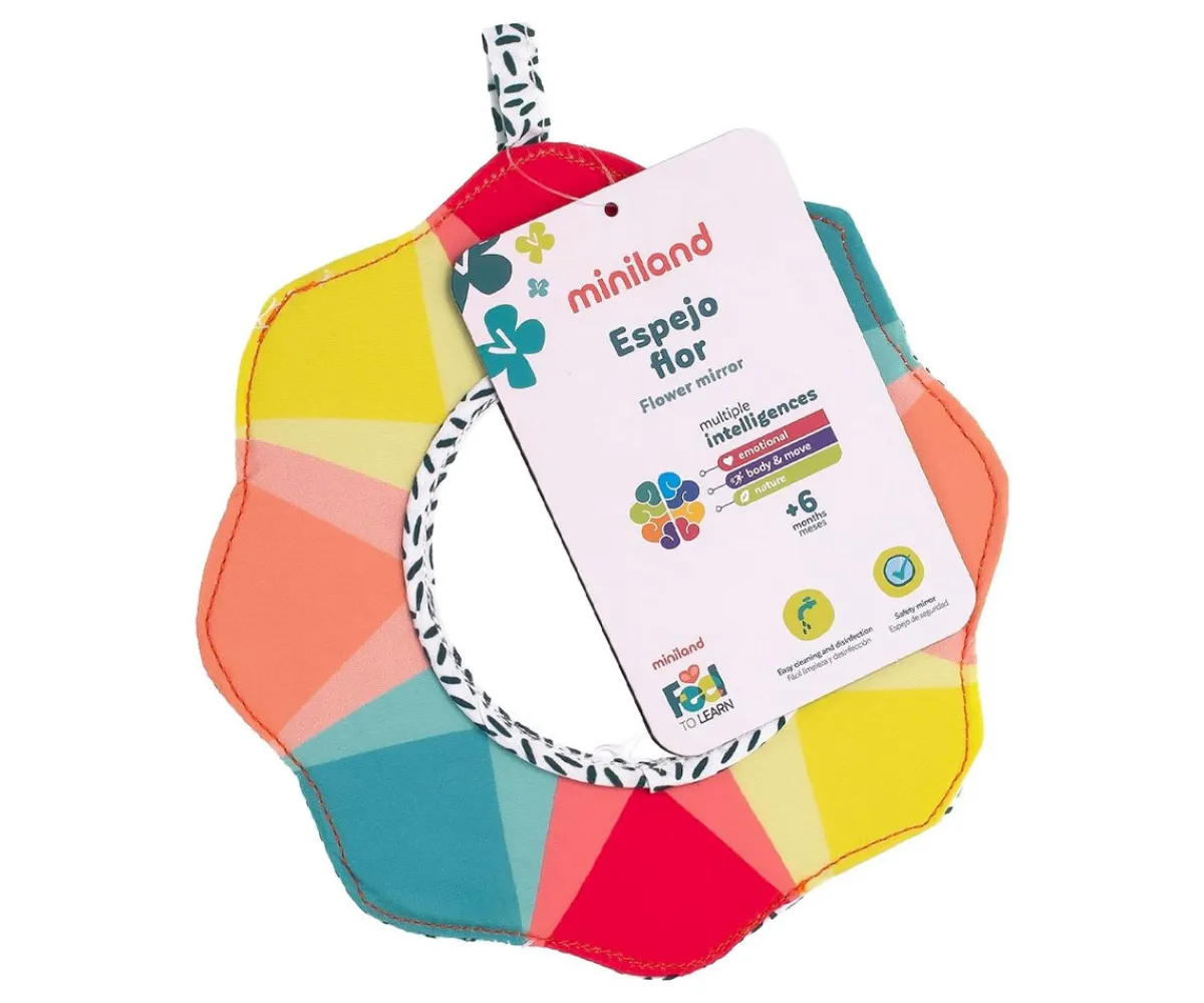 Juguetes Bebé 6 Meses^Miniland Espejo Sensorial para Bebés Flor