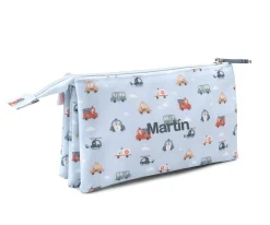 Hot Estuche 3 Compartimentos City Cars Personalizable Estuches Escolares|Colecciones Vuelta Al Cole