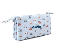 Hot Estuche 3 Compartimentos City Cars Personalizable Estuches Escolares|Colecciones Vuelta Al Cole