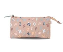 Hot Estuche 3 Compartimentos Funny Letters Personalizable Colecciones Vuelta Al Cole|Estuches Escolares