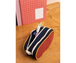 Estuche Doble Malo Tricolor Lila Estuches Escolares|Material Escolar