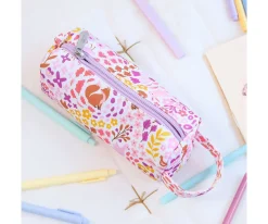 Estuches Escolares^A Little Lovely Company Estuche Flowers Garden Personalizable