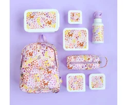 Estuches Escolares^A Little Lovely Company Estuche Flowers Garden Personalizable