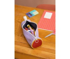 Clearance Estuche Mia Tricolor Lila Estuches Escolares|Material Escolar